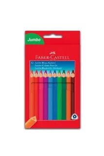 FABER-CASTELL JUMBO BOYA KALEMİ 12 RENK 1 PAKET