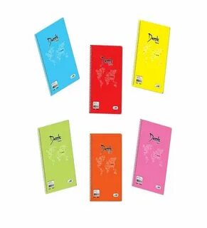 120 Yaprak Defter A4 Büyük Kareli Telli Dazzle Soft PP Kapak