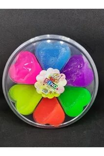 SİNO PASTEL SLİME 4 LÜ KALPLİ