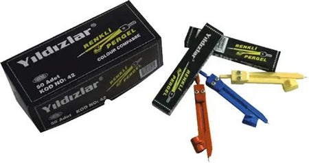 YILDIZLAR KOD:042 PLASTİK ÖĞRENCİ PERGEL