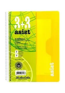 Ayraçlı Defter 3+3 Pp Kapak 180 Yaprak