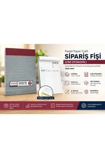 PASTEL SİPARİŞ FİŞİ OTOKOPİLİ 2/50 2 NÜSHA