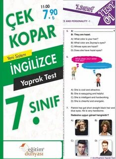 İngilizce Yaprak Test 7 Sınıf