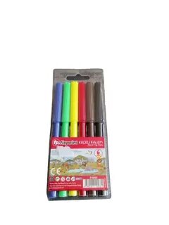 Keçeli Kalem 6 Renk Color Fibre Alkaya