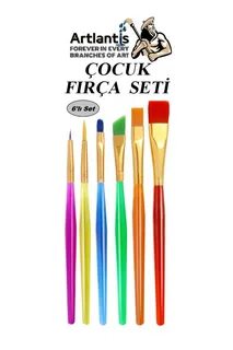 RENKLİ SULU BOYA FIRÇASI SET 6 LI KOLDAŞ-44