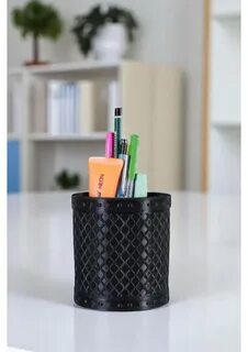 Ofis Organizer Masa Üzeri Kalemlik Siyah 2 Li