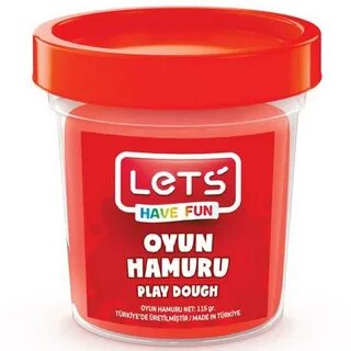 LETS OYUN HAMURU KIRMIZI 110 GR TEKLİ 1 ADET