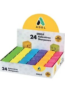 Kalemtraş Adel Emojili Çift Hazneli