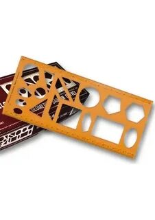 Yıldızlar Geometrik Şablon Cetveli 24 Cm