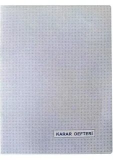 Karar Defteri Karton Kapak