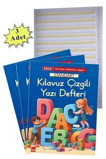 Güzel Yazı Defteri Küçük Eğik Çizgi Trio
