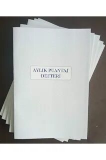 Aylık Puantaj Defteri 14x20 Öztekofset