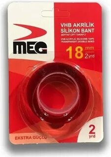 Vhb Akrilik Şeffaf Çift Taraflı Bant 18 Mm 2 Metre