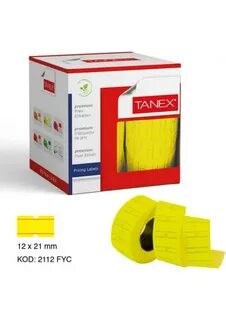 Tanex Fiyat Etiketi Rulo
