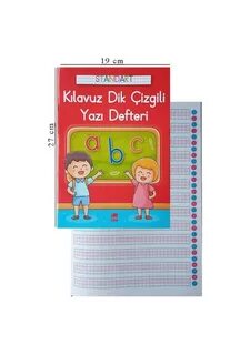 Güzel Yazı Defteri Büyük Örnek Harfli Dik Çizgi Ema Çocuk