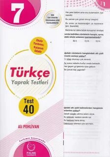 Lacivert Serisi Yaprak Test 7 Sınıf