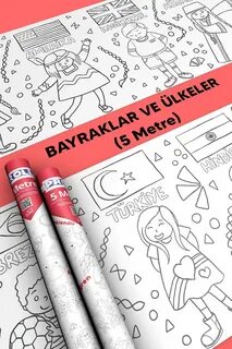 Ülkem Şekilli Boyama Defteri